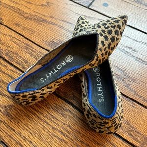 Rothy’s The Point in retired animal print. Size 7.